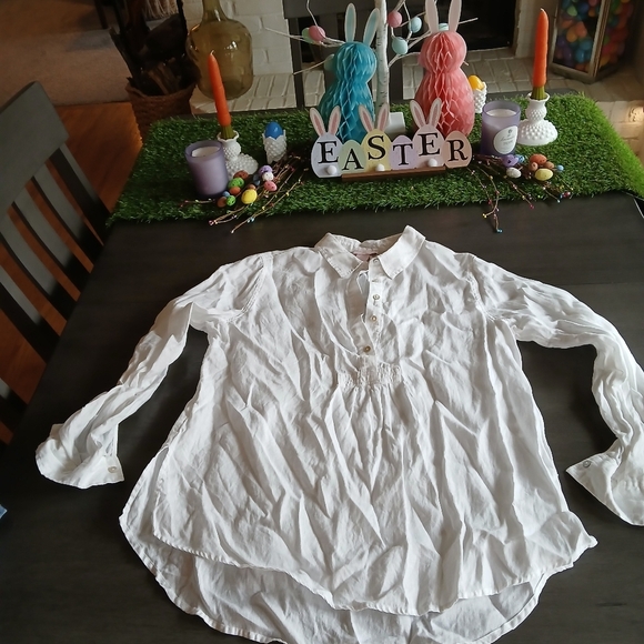 St. Tropez 100% Linen Shirt Nwot Size XL - Picture 2 of 5